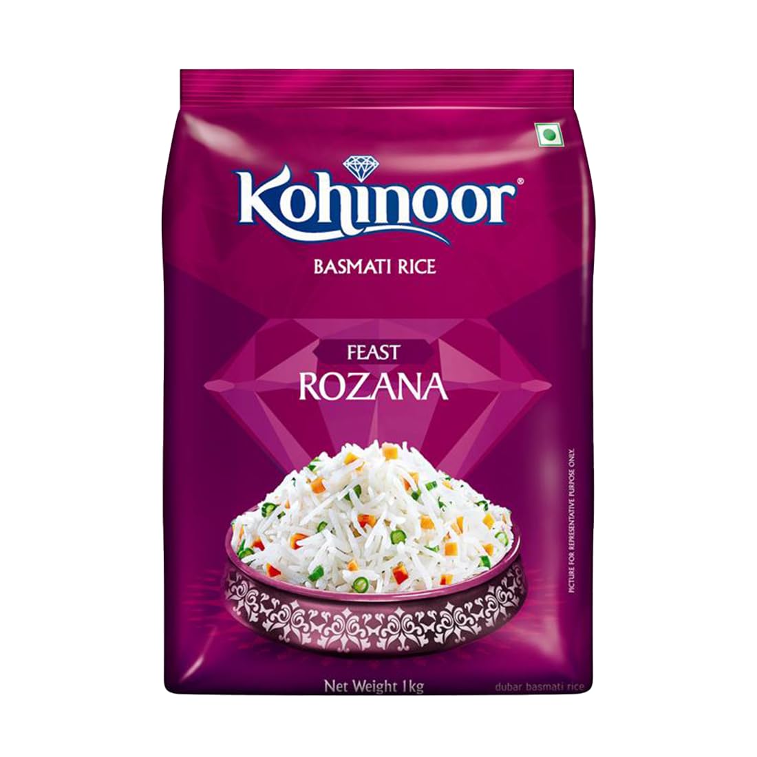 Kohinoor Feast Rozana Basmati Rice, Premium Long-Grain, 1kg-image-9