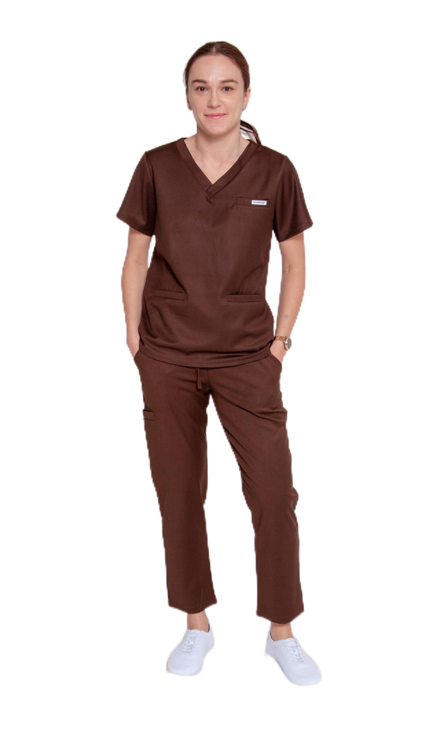 Comfy Straight damski komplet medyczny z bluzą i spodniami