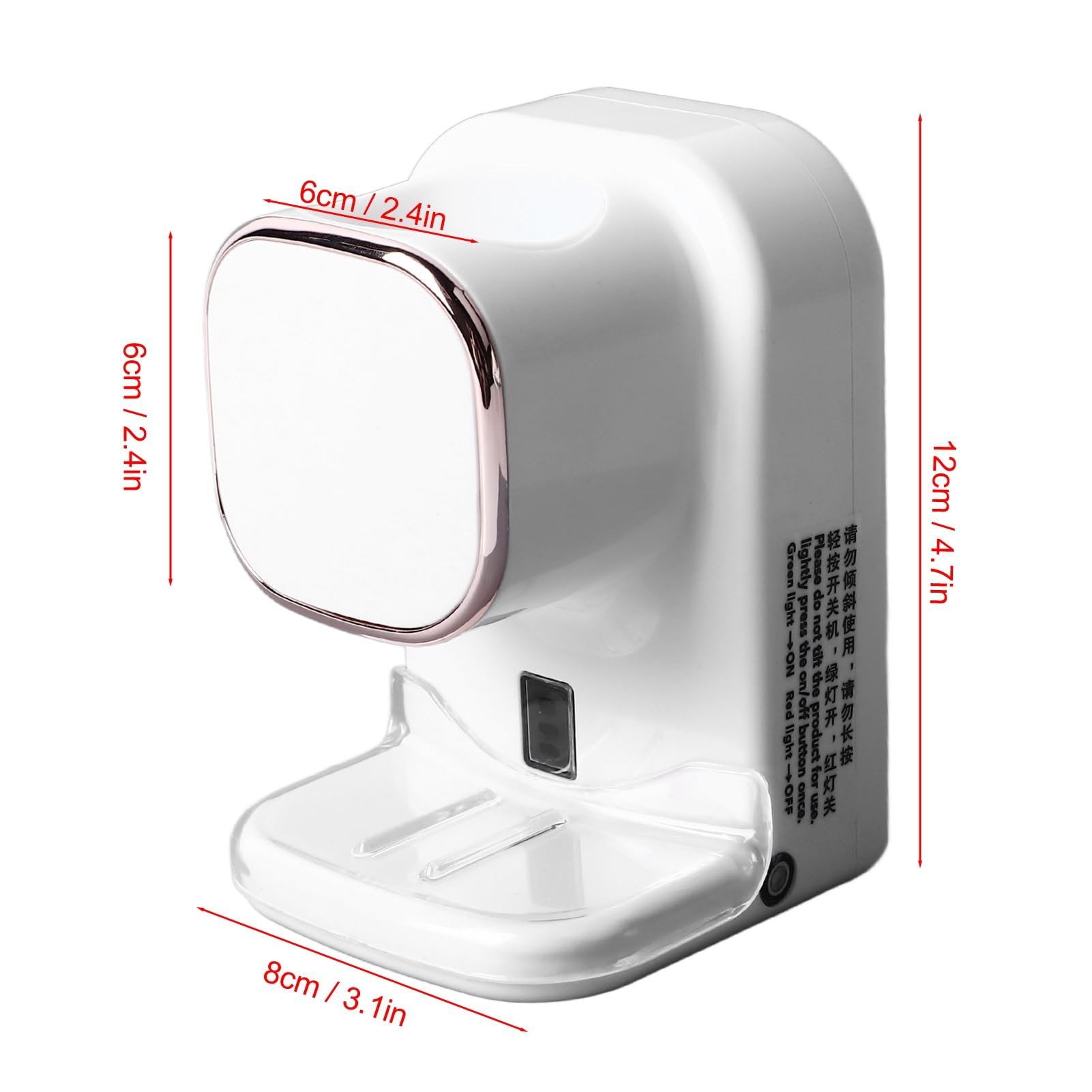 Dispenser di Dentifricio, Spremiagrumi Automatico per Bambini e Adulti, Dispenser Automatico di Dentifricio Montato a Parete con Adesivo, Presa USB, Adatto per L'uso in Bagno