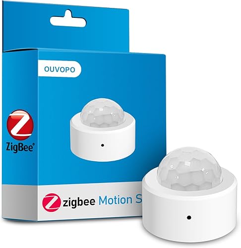 Zigbee Motion Sensor (2-Pack),Requires zigbee hub, configurable DIY Portable Presence Detector Compatible with Home Assistant, Hubitat and Alexa
