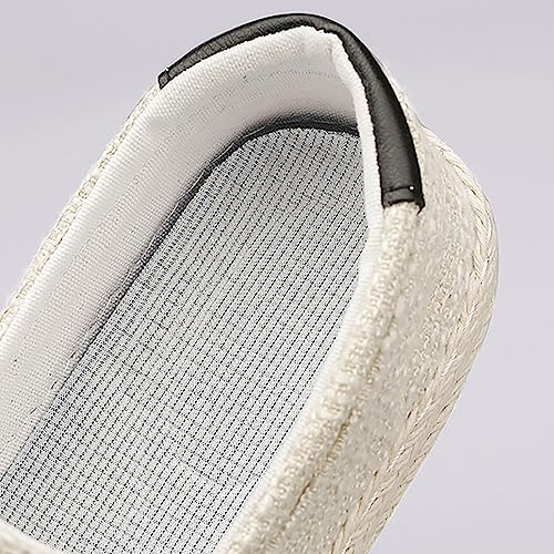 2023 Summer Men's Lazy Linen Casual Shoes Korean Students with A Straw Woven Board Shoes Men Casual Men Shoes Size 134