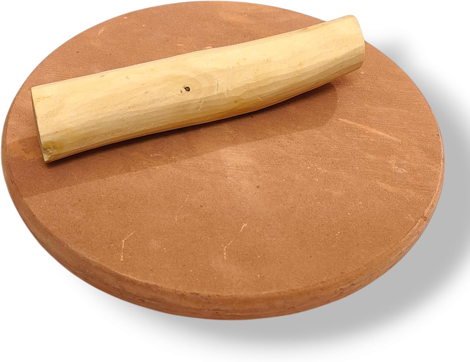 Chandan Pata/Sandalwood Rubbing Stone with Original Chandan Stick (Brown)