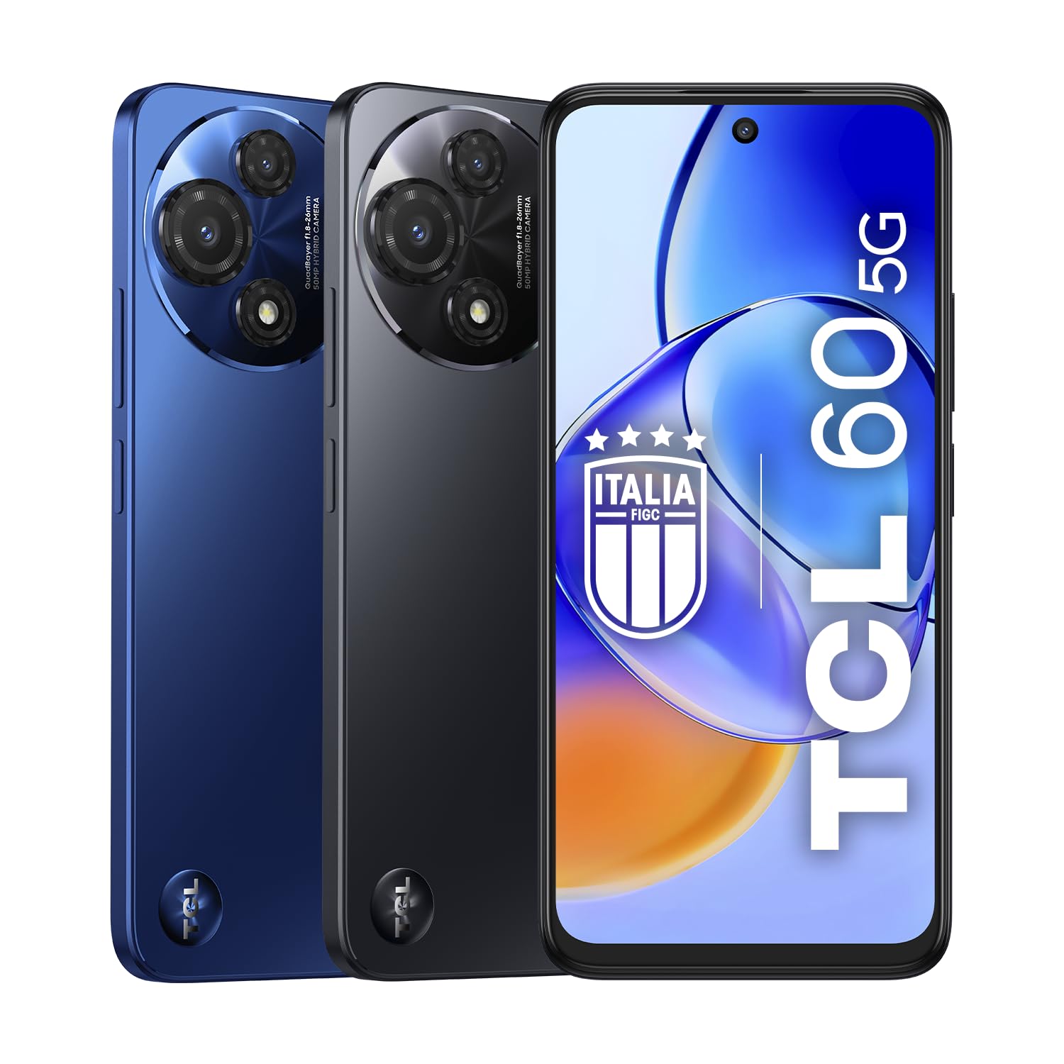 TCL 60 5G, smartfon 5G, wyświetlacz NXTVISION 6,8" 120 Hz HD+, pamięć 16 GB, pamięć 256 GB, podwójny aparat 50 MP z makro + 5 MP UW, bateria 5200 mAh, szybkie ładowanie, kosmos szary + dodatkowy kabel