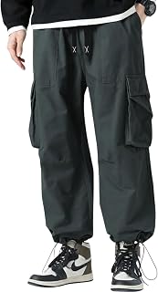 GRECIILOOKS Men Cargo for Men | Cotton Cargo Pant | Casual Drawstring Waist Pant (Also Available in Plus Sizes) Price In India