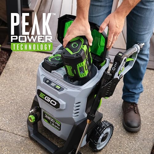 Miniatura 3 de EGO Power+ Lavadora a presión eléctrica, lavadora eléctrica de 3200 PSI, batería y cargador no incluidos - HPW3200 Gris,Gris / Negro