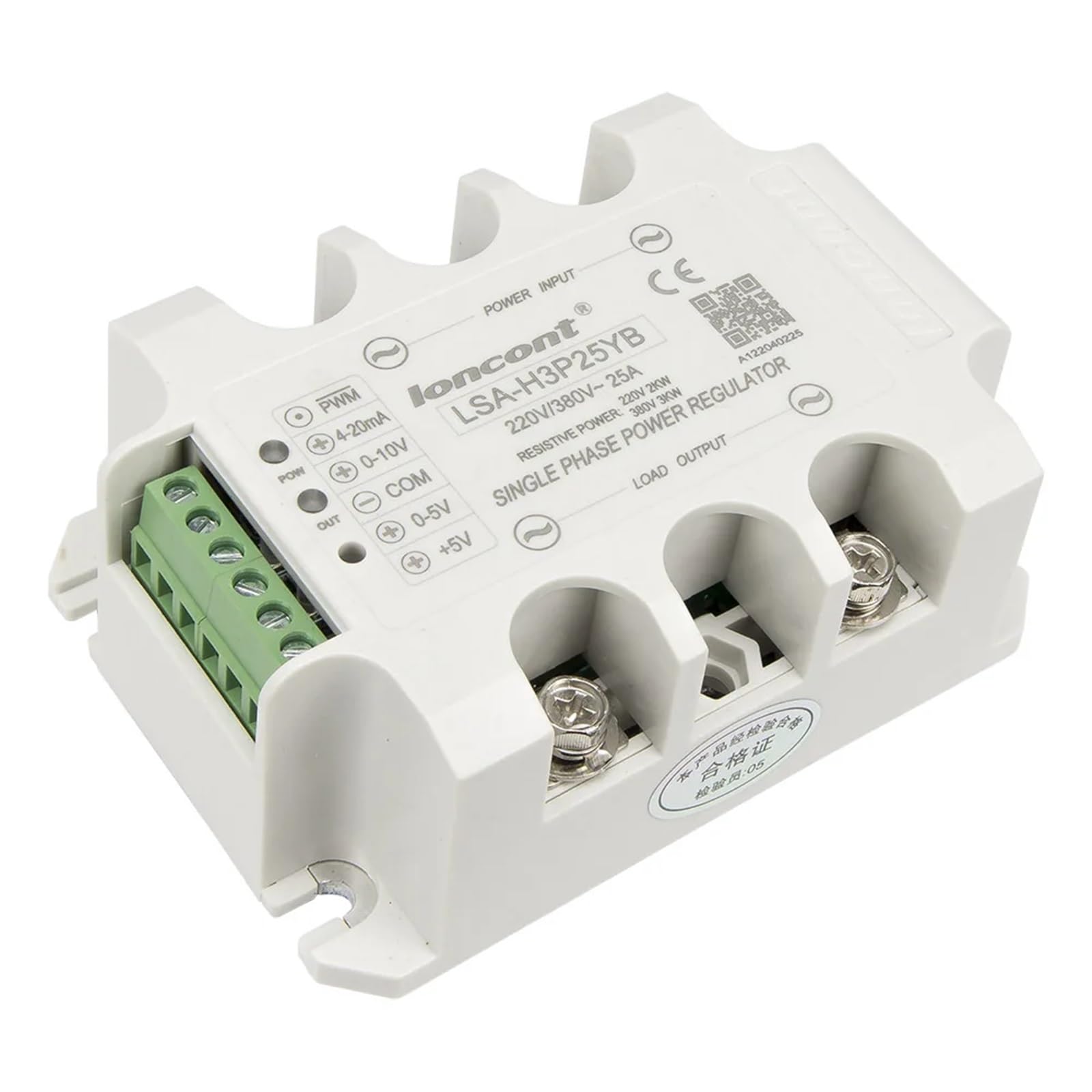 LSA-H3P25YB regolatore di tensione a stato solido monofase AC 25A 220V/380V / modulo regolatore di potenza