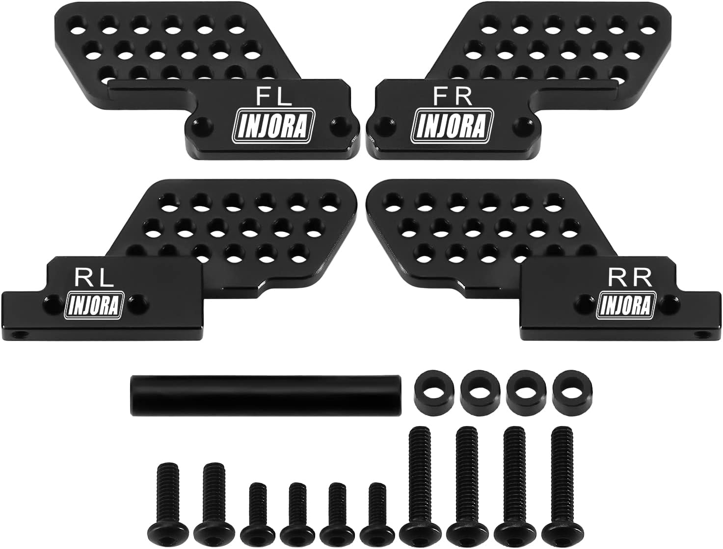INJORA Shock Mount Multiple Mounting Positions Damper Holder CNC Aluminum for TRX4M Defender 1/18 RC Crawler Upgrades