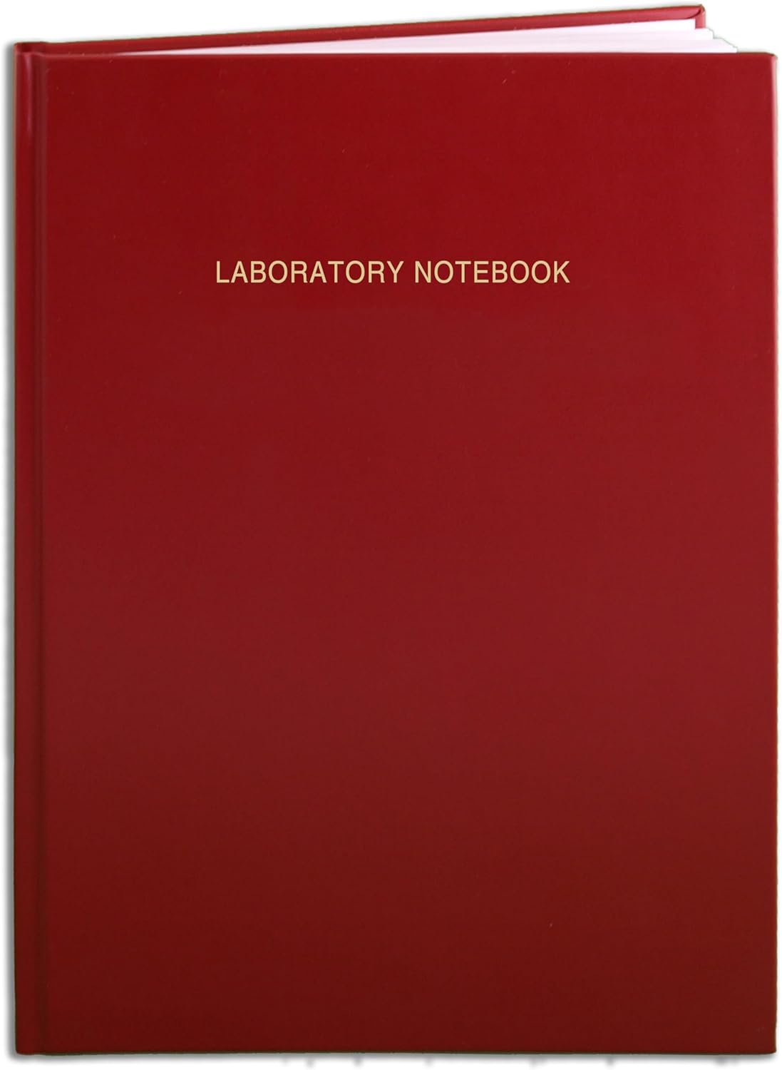 BookFactory Black Patent Notebook - 168 Pages (.25'' Grid Format), 8 7/8'' x 11 1/4'', Black Cover, Section Sewn Hardbound (Made in USA)