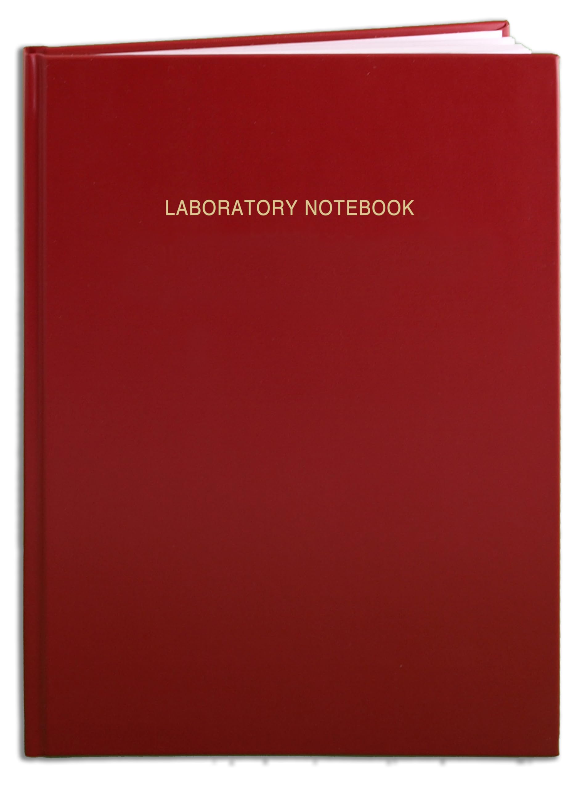 BookFactory Red Lab liRPE-096-LGR-A-LRT1 - Quaderno per appunti, con copertina rossa e dorso rigido, 96 pagine a quadretti da 0,25", 20 x 28 cm
