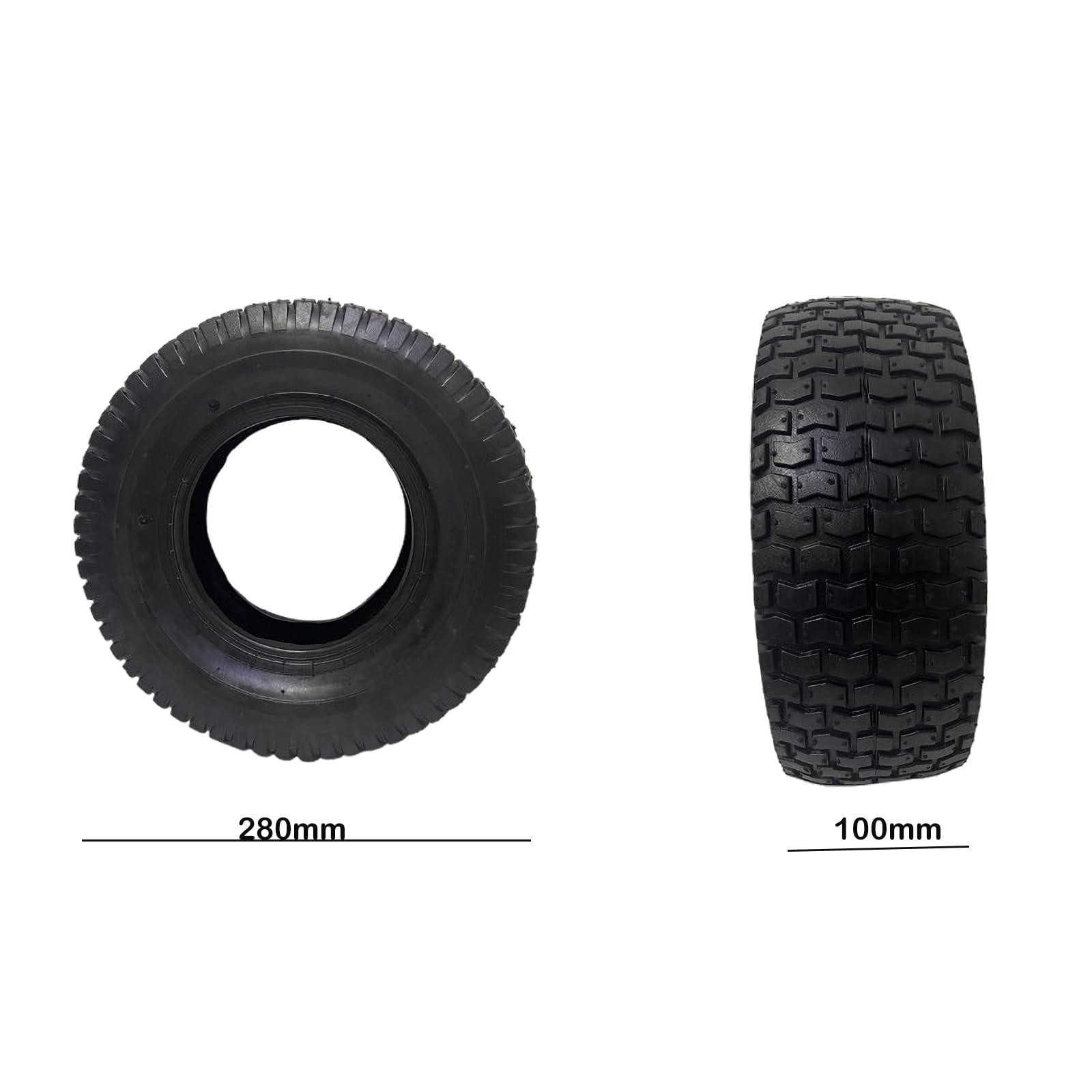 2X Rasenmäherreifen mit Schlauch 13x5.00-6 4PR für Rasentraktoren Aufsitzmäher