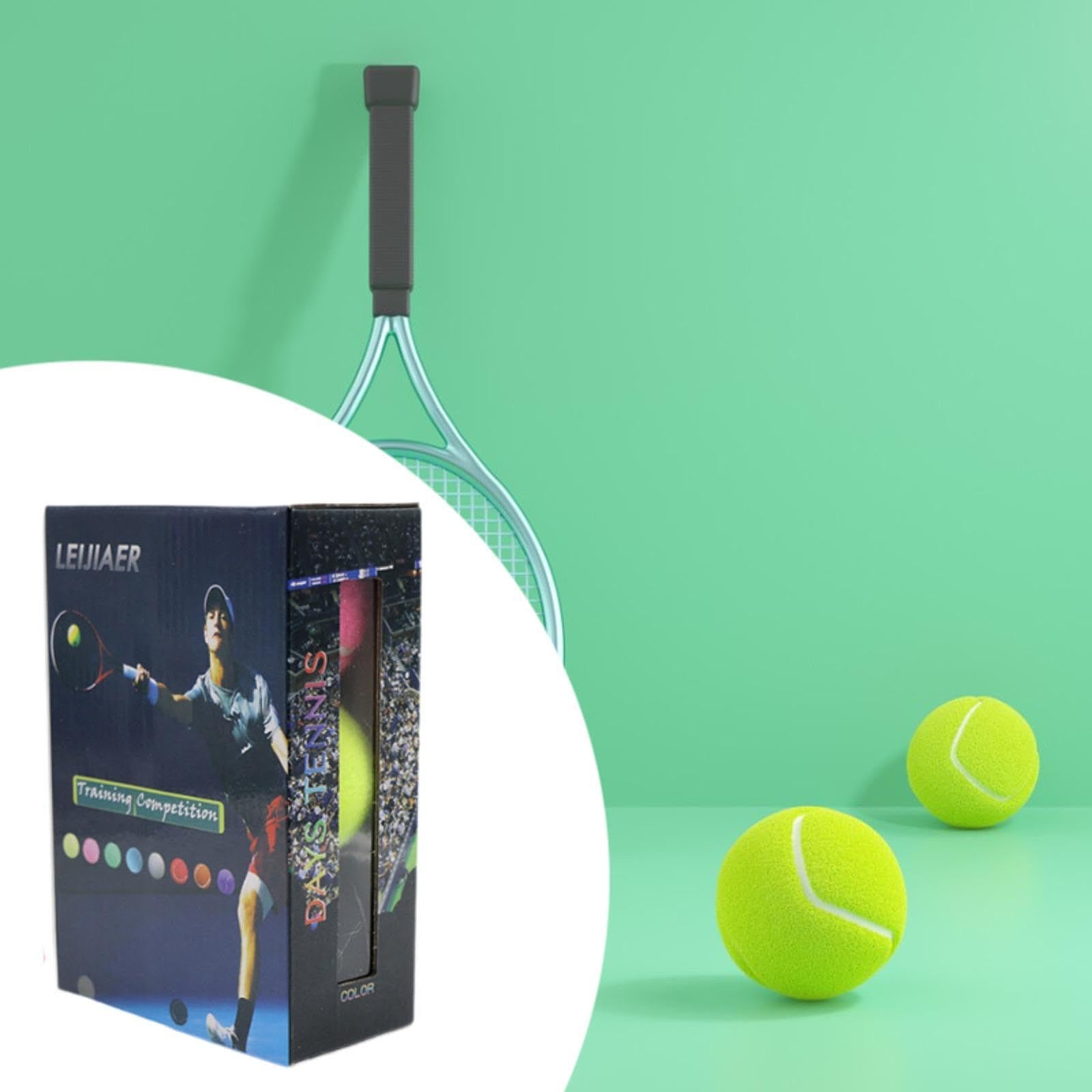 Amazon | Qialexicon プレミアムテニスボール 6個 カラフルな訓練用品