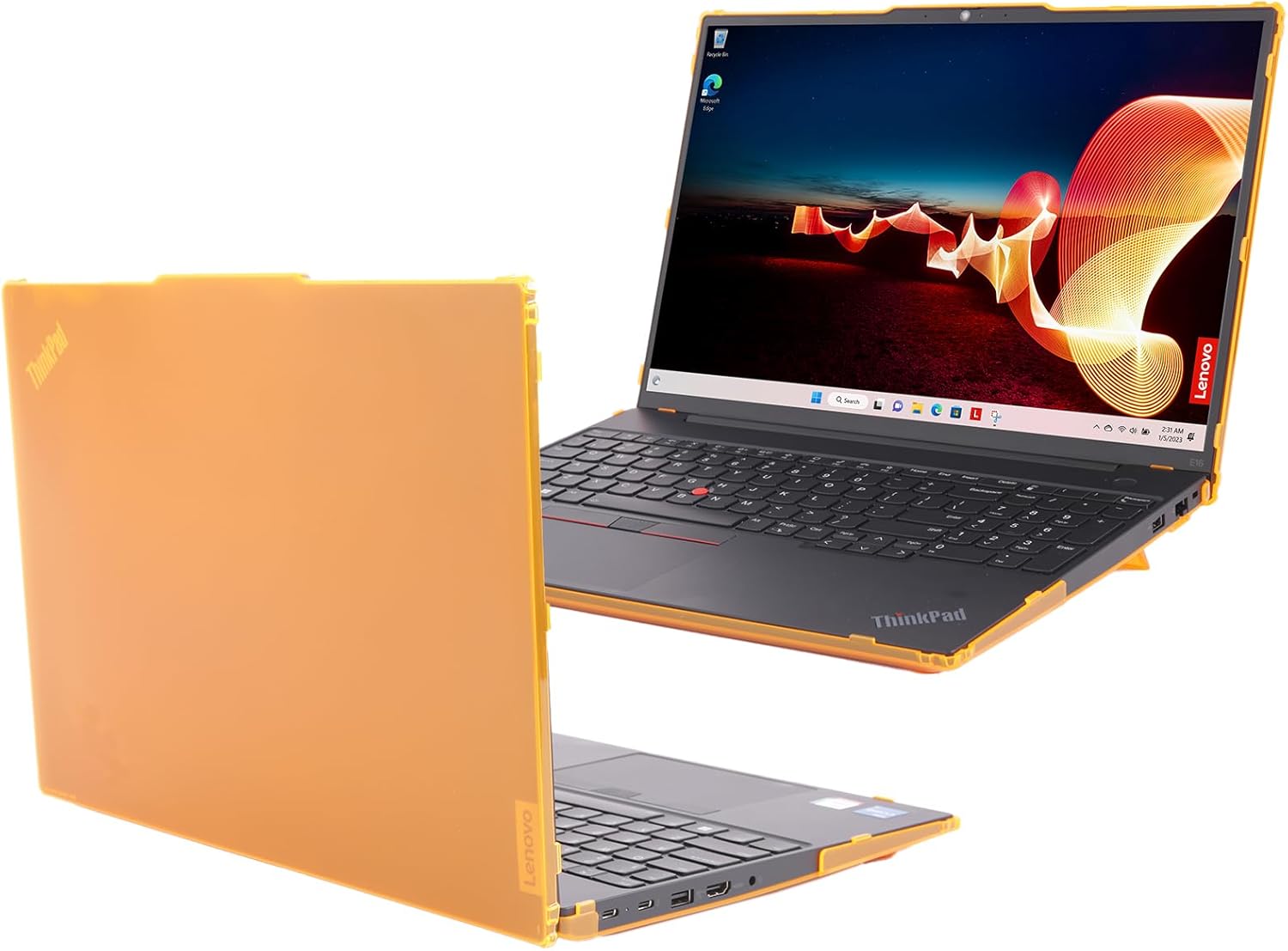 mCover case ONLY Compatible for 2024-2025 16" Lenovo ThinkPad E16 Gen 1 / Gen 2 Windows Notebook Computers (NOT Fitting Any Other Models)- Orange
