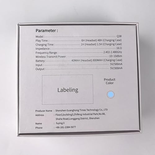 Miniatura 9 de Auriculares inalámbricos Bluetooth, auriculares Bluetooth 5.3 con estéreo HiFi inmersivo, auriculares inalámbricos de 48 horas sobre la oreja,