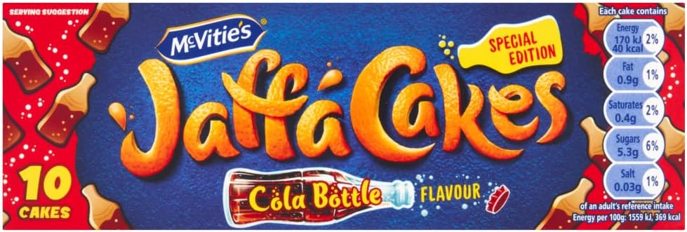 McVitie's Jaffa Cakes Cola Flavour, 10 Cakes, 110 g (Pack of 1)