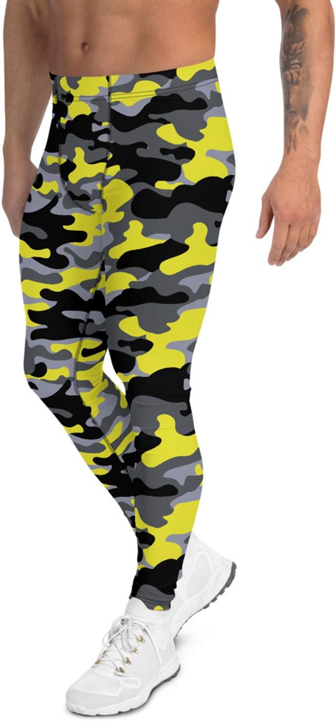 Satori_Stylez Gray Yellow Camo Leggings 