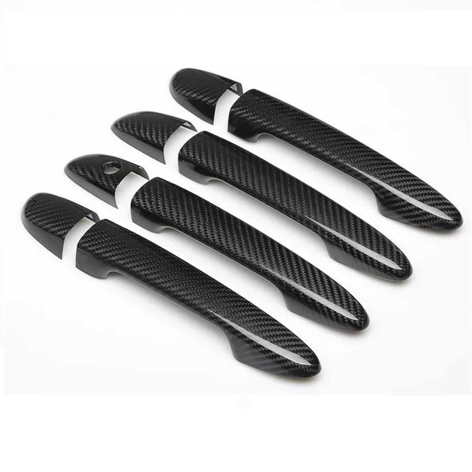 Noheeu Style1 Chrome Outer Door Handle Cover Trim Car Exterior Accessories Protective Stickers For Mazda 2 3 6 2007 2008-2019(Style1)