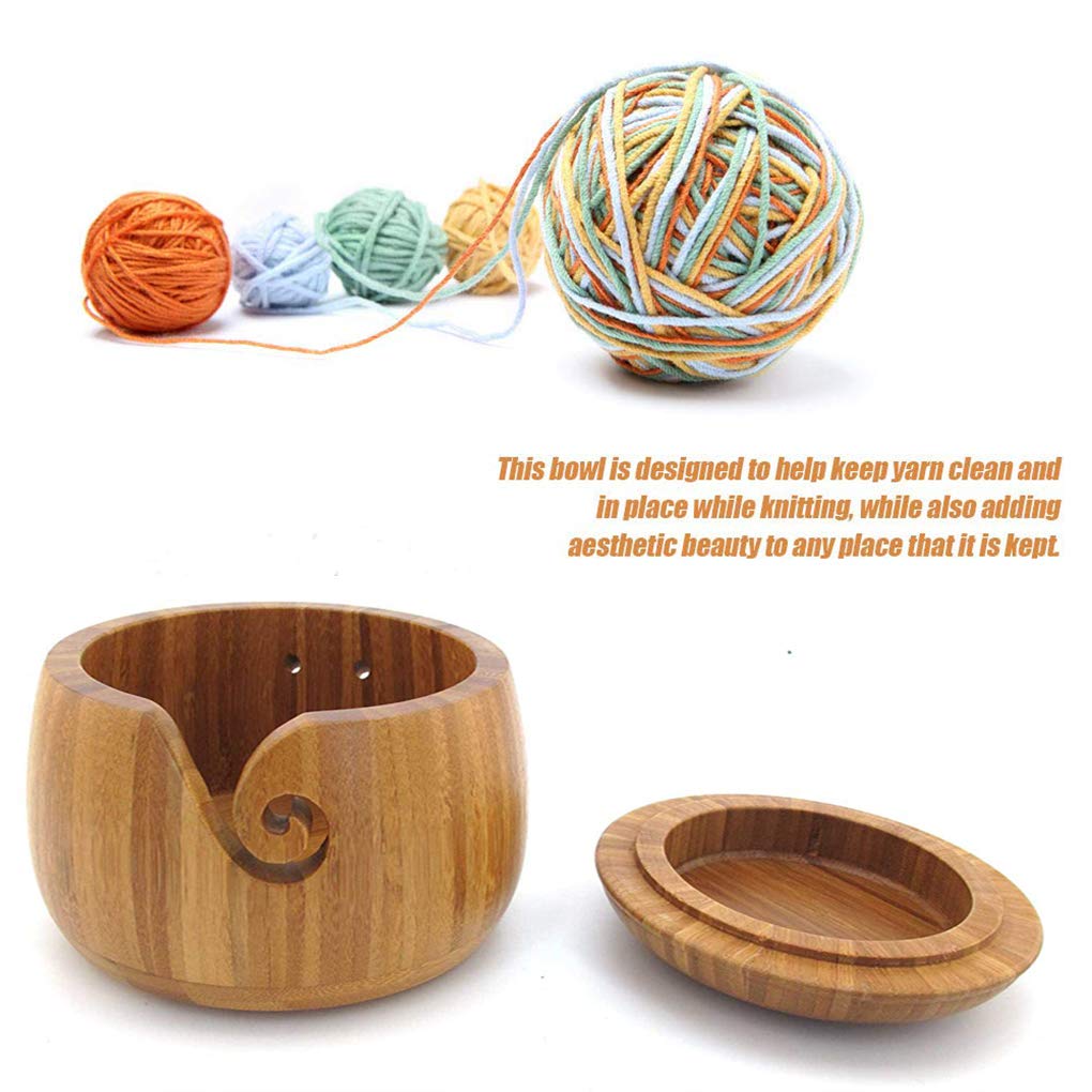 Holz Garn Schüssel - Handgefertigt Für Stricker & Häkler