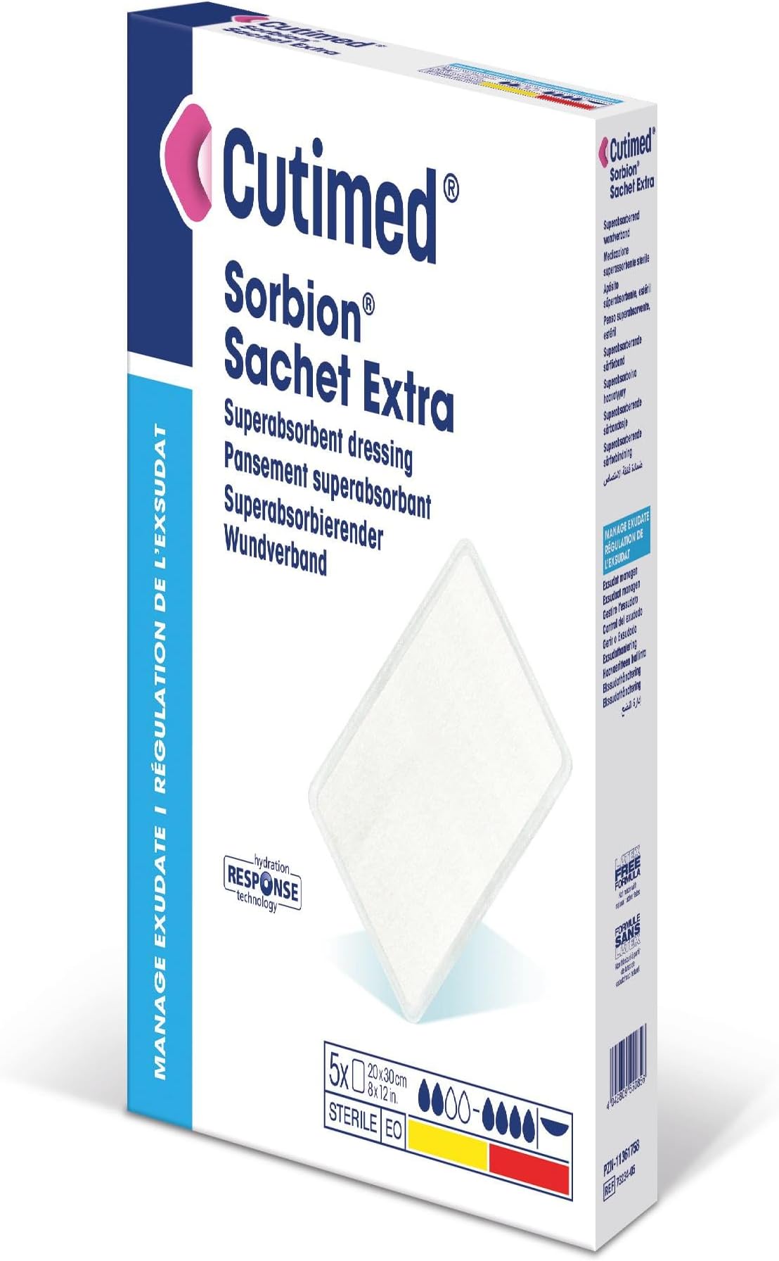 – Cutimed Sorbion Sachet Extra Dressing 20cm x 10cm x 5