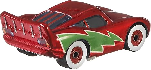Miniatura 3 de Disney and Pixar Cars Holiday Hotshot Lightning McQueen juguetes de automóvil de carreras coleccionables en miniatura basados en películas de autos