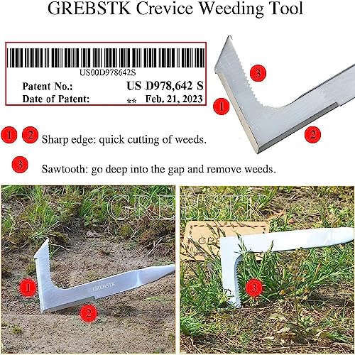 Grebstk Crack Weeder Crevice Weeding Tool Manual Weeder Beech Handle Gardening Tool #TOP1