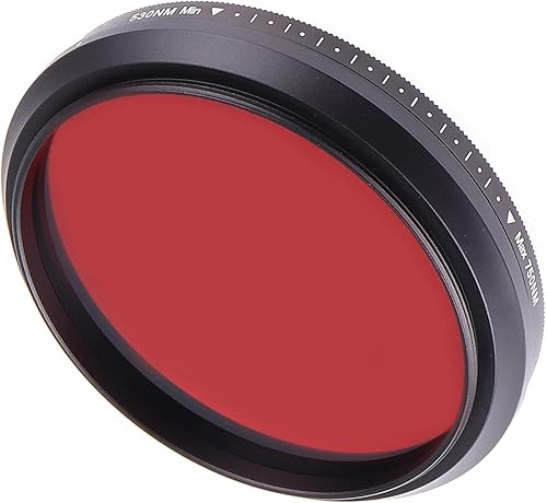 Miniatura 7 de Hersmay Filtro de lente de rayos X de paso infrarrojo ajustable de 2.047 in de seis en uno de 530 nm a 750 nm para cámara réflex digital Canon Nikon