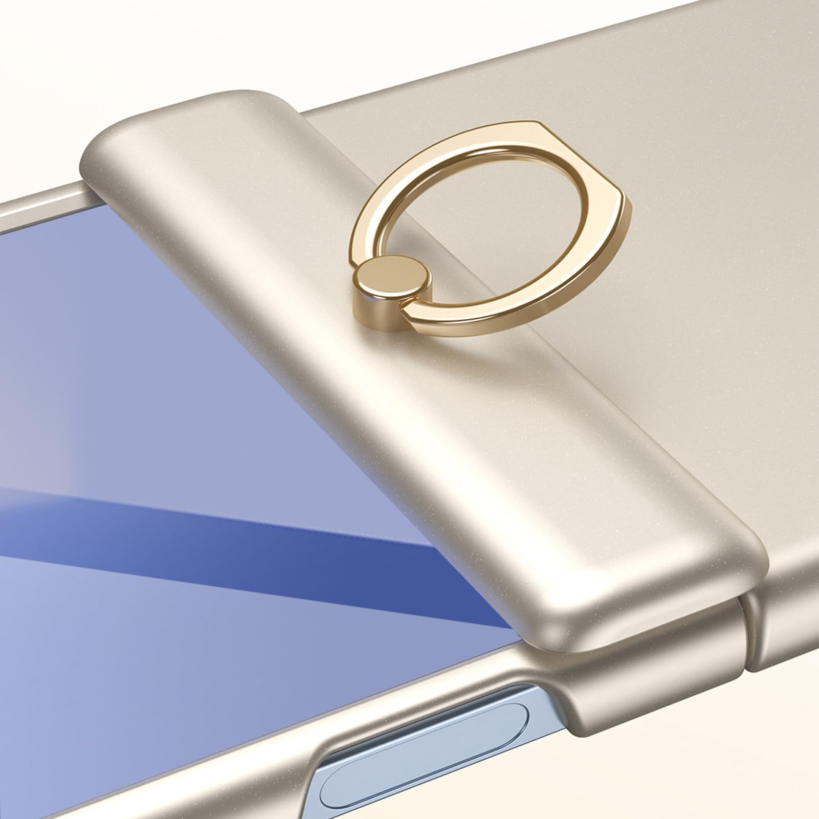 Zawiasowe etui do Samsung Galaxy Z Flip 8, obrotowe powlekanie pierścieniem, odporna na wstrząsy osłona ekranu, kompleksowa osłona, czarne, Flip 8