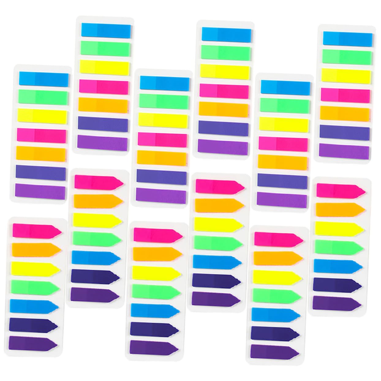 HOMSFOU 36 Set Di Segnalibri Per La Scuola Kit Di Annotazione Adesivi Fluorescenti Per Cancelleria Segnalibri Linguette Per Indici Linguette Per Libri Adesivi