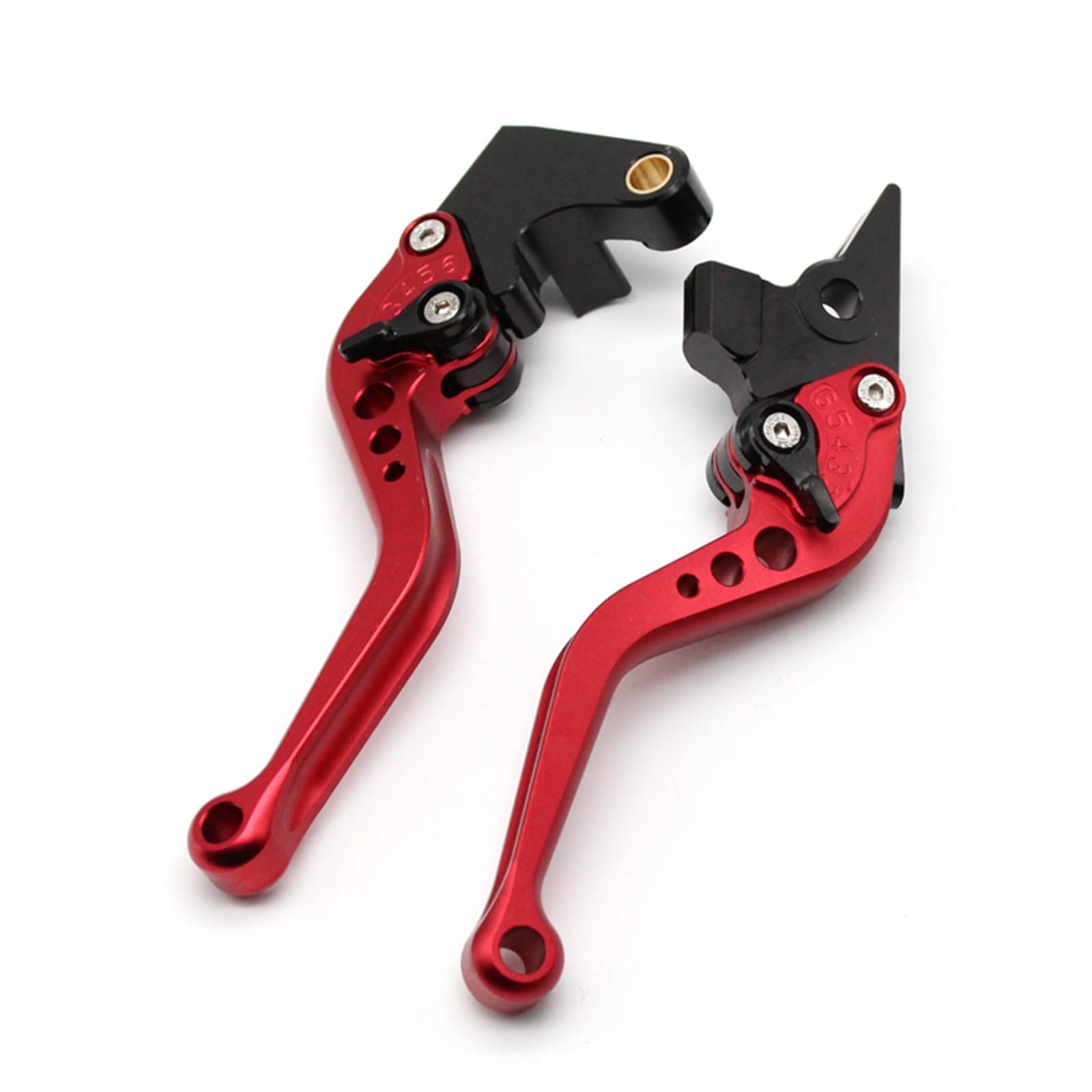 Cubecmq Short Red Clutch Brake Lever For Suzuki Vl125 For Intruder 00-07 Gz125 For Marauder 98-00 Gz250 For Marauder 99-00 Motorcycle Brake Clutch Levers Motorcycle Brake Clutch Lever(Short Red)