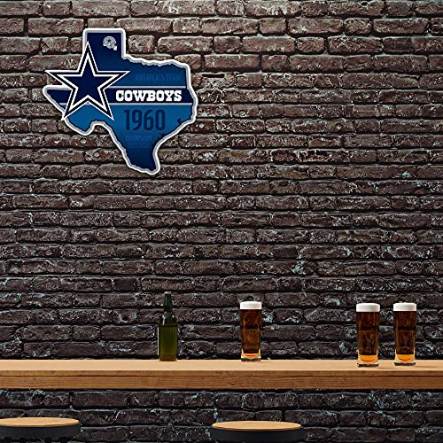 Image of Rico Industries NFL Football State Shape Shape Cut Pennant - Home and Living Room Decor - Soft Felt EZ to Hang