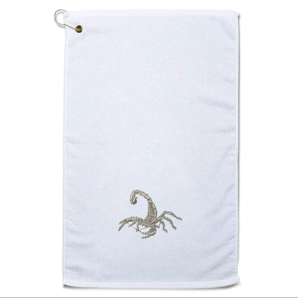 Style In Print Golf Towel Scorpions Cotton Bag Accessories White