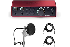 Focusrite Scarlett 2i2 4th Generation USB Audio Interface for Music Production