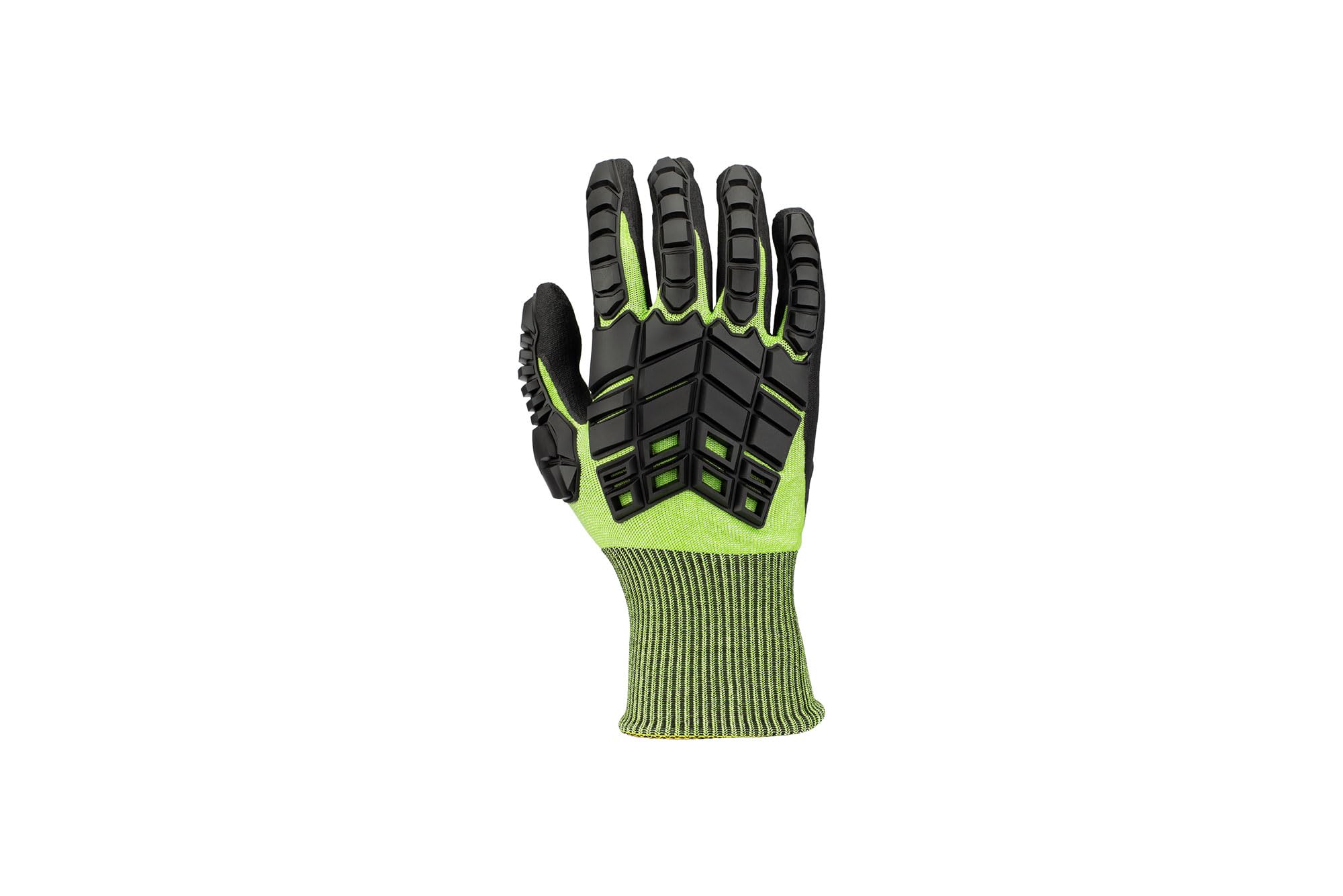 Honeywell Rig Dog Light NBR 233224N Knitted Cut Protection Gloves with Nitrile Foam Coating, Cut Level A4, Green/Black, Glass Fibre-Free, Size 7S, 2332524N-7 (BAG with 12 Pairs)