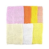 Pack of 7 9 Inch Handmade Baby Girl Silk Crochet Tutu Tube Top Chest Wrap for Toddler Infants(AID04-A)