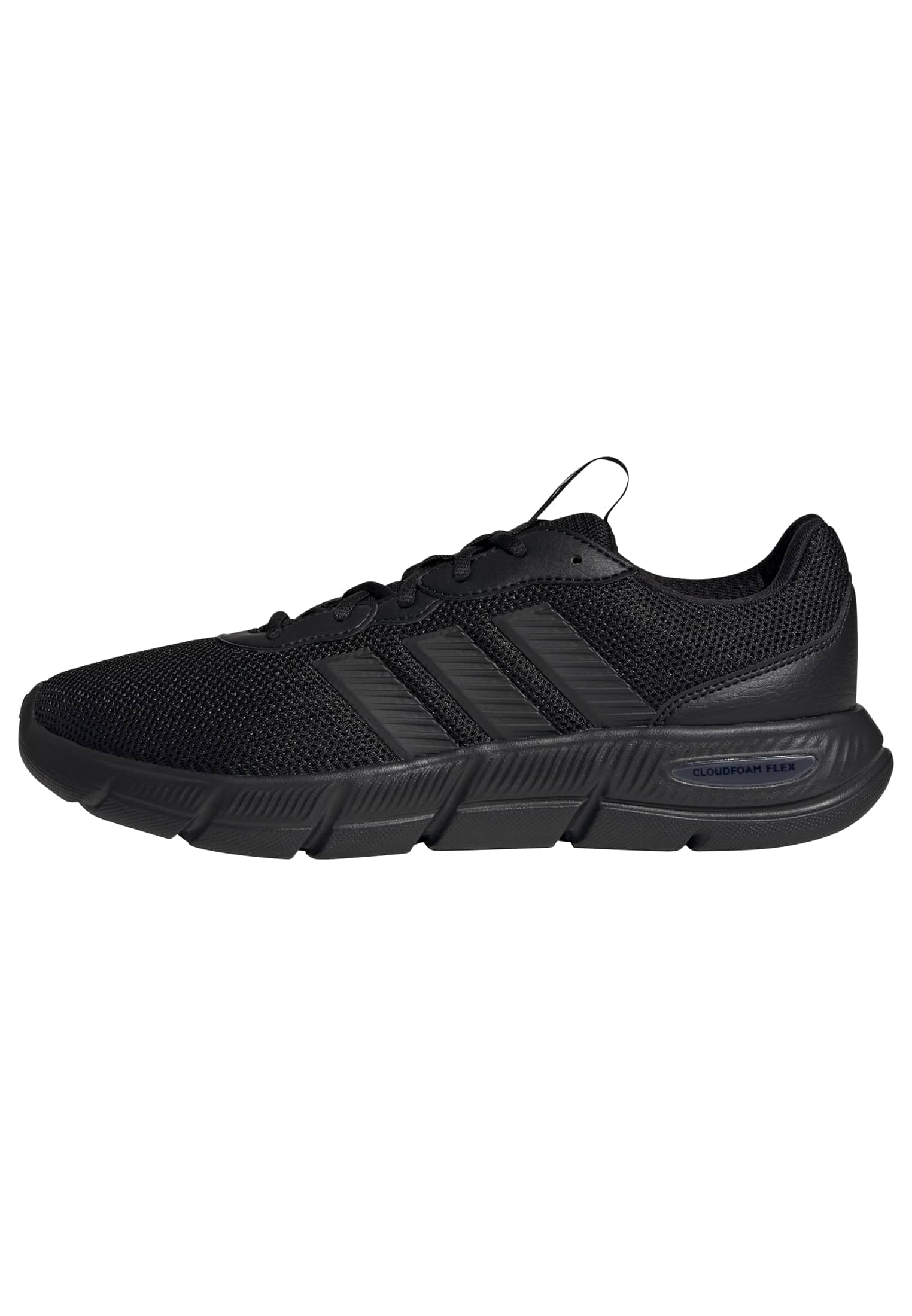 adidas Men's Cloudfoam Flex Laces Shoes, core Black/core Black/Grey six, 7.5 UK