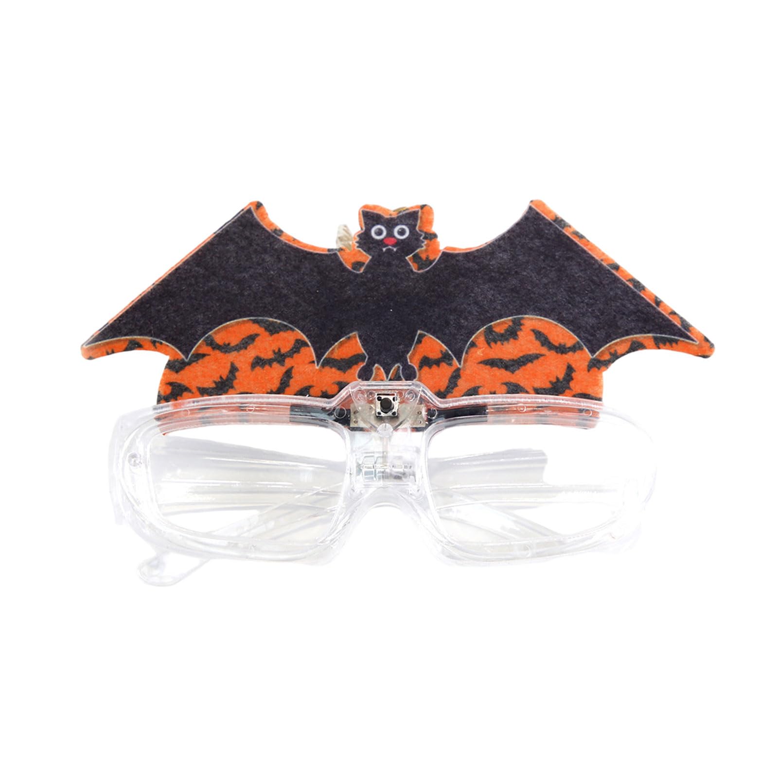 Jazuaiao Flashing LED Glasses Illuminated Eyeglasses Stage Eyewears Accessory Stylish Halloween Decorations Glowing Glasses for Parties