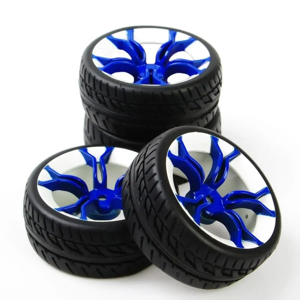 Cerchioni in gomma RC da 4 pezzi Ruote compatibili con modelli da corsa su strada Scala 1:10 PP0150 MPNWB 12mm esagonale
