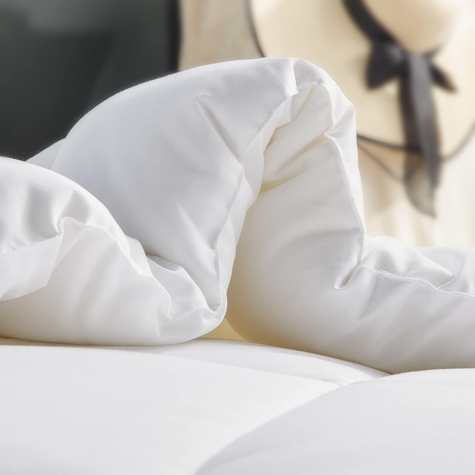 WAVVE Piumone Letto Matrimoniale 450 gr/mq Invernale 135x200 cm - Piumino Caldissimo 200x135 cm, Trapunta 135 x 200 cm in Microfibra Sintetica, Bianco