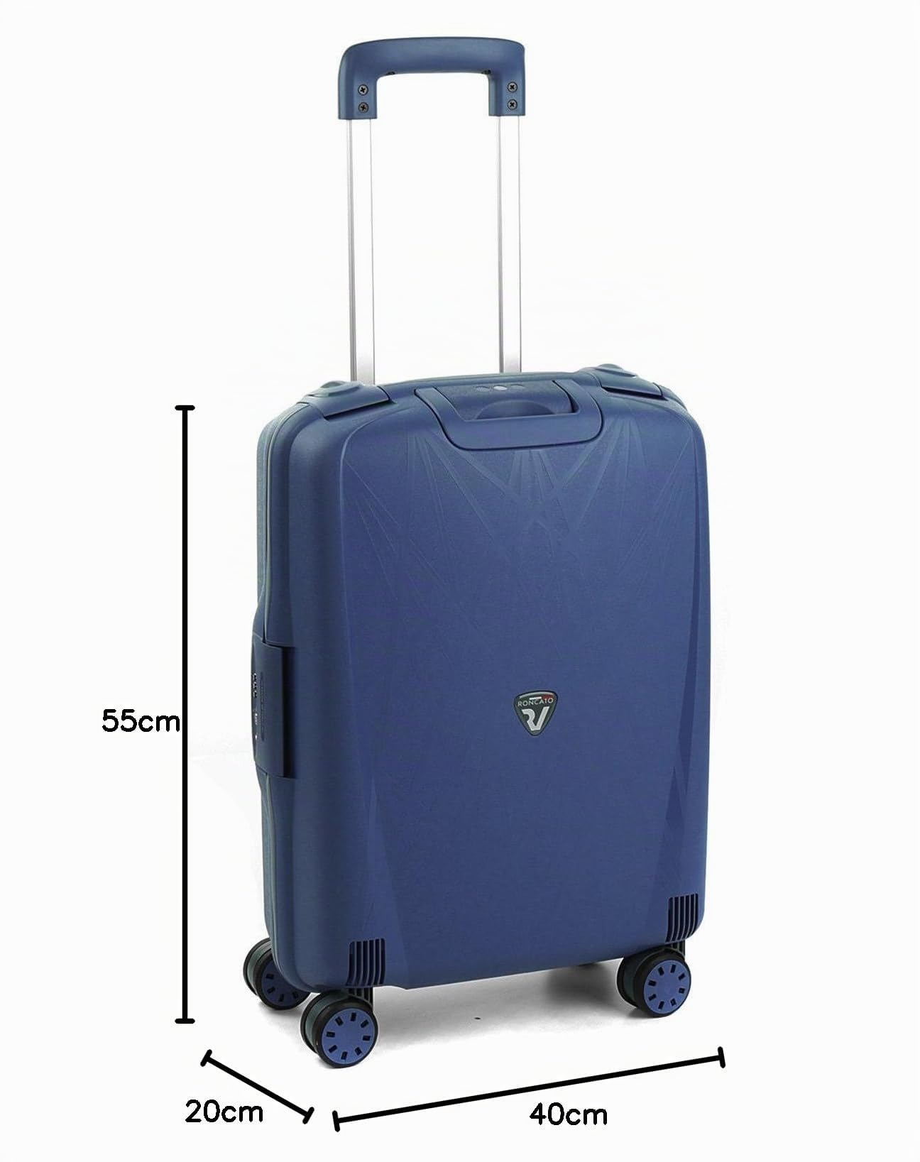 Roncato LIGHT Trolley bagaglio a mano 55x40x20 cm - Blu Navy