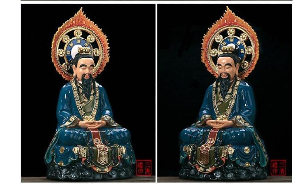 Amazon.co.jp: 家の装飾38Cm道教元始天尊全能の神仏像家の寺院精神的な 