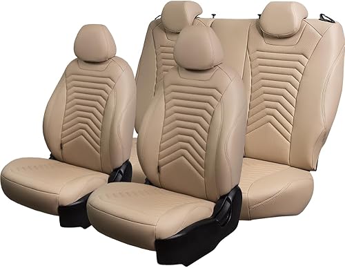 Miniatura 6 de Lord AutoFashion - Juego completo de fundas de asiento personalizadas para Toyota Corolla Sedan L, LE, XLE 2014 2015 2016 2017 2018 2019, piel