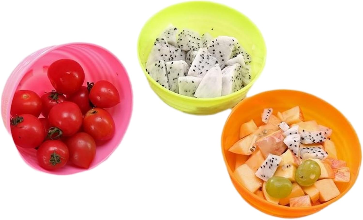 Kitchen Cooking Set T Kitchen Cookware Set 调料创意彩色塑料碗 蔬菜沙拉水果碗