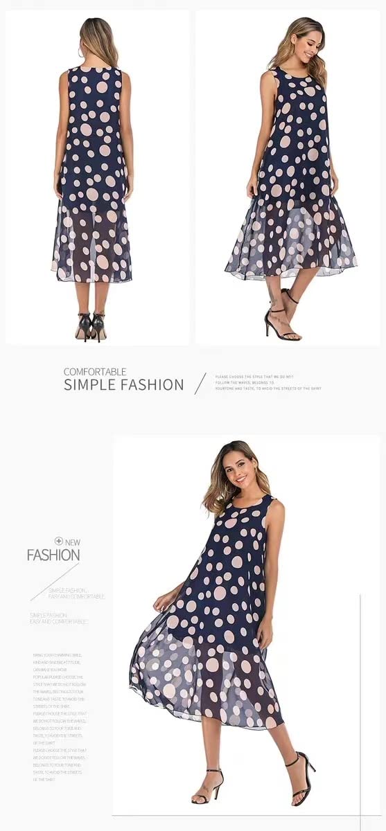 Vestito Abito in Chiffon Maxi Abiti per Le Donne Vestiti da Donna Estate per Donna Casual Sexy Abiti da Floreale Floreale