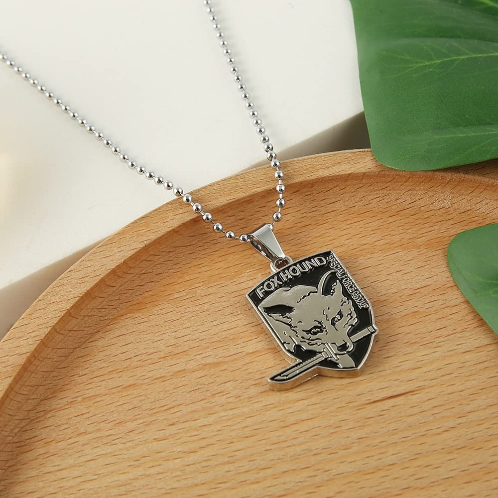 Metal Gear Solid Necklace Fox Hound from Zanzibarland Outer Heaven