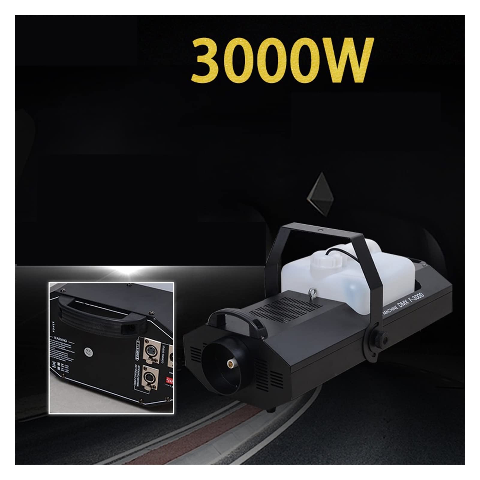 Maquina de Humo, Máquina de niebla Halloween humo 3000W Control remoto temperatura constante for el efecto la boda y escenario