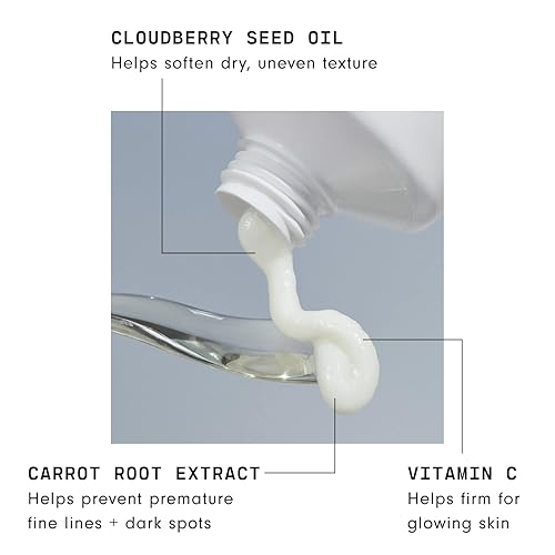 Miniatura 3 de Versed Weekend Glow - Hidratante iluminador diario – Hidratante vegano ligero de vitamina C con aceite de semilla de arándano – Hidratante facial