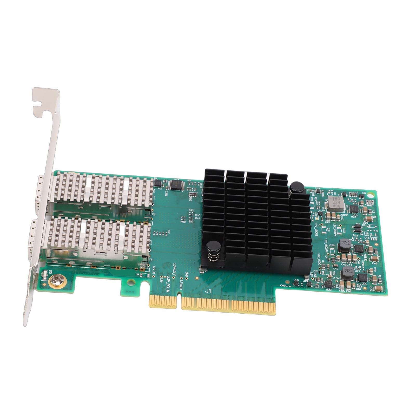 Sxhlseller Adattatore Ethernet PCIe X8 SFP28 a Doppia Porta 25G |Mellanox ConnectX-4, RDMA a Bassa Latenza, Scheda di Rete con Accelerazione Hardware per Server Data Center,