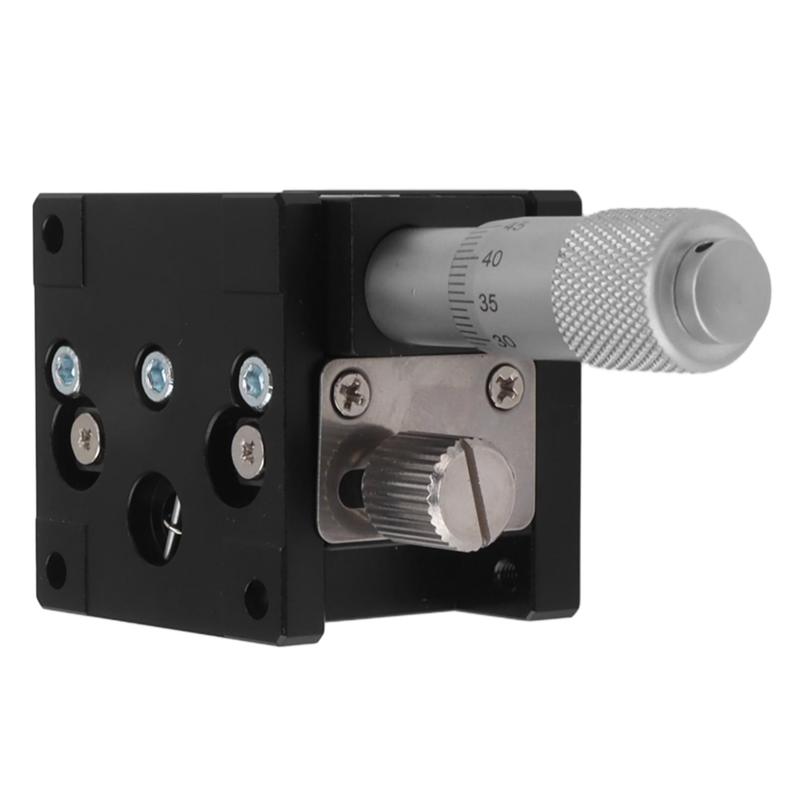 Plataforma deslizante de eje Z de aleación de aluminio con etapa lineal manual, plataforma de ajuste micrométrico con rodamiento de rodillos cruzados para instrumentos y