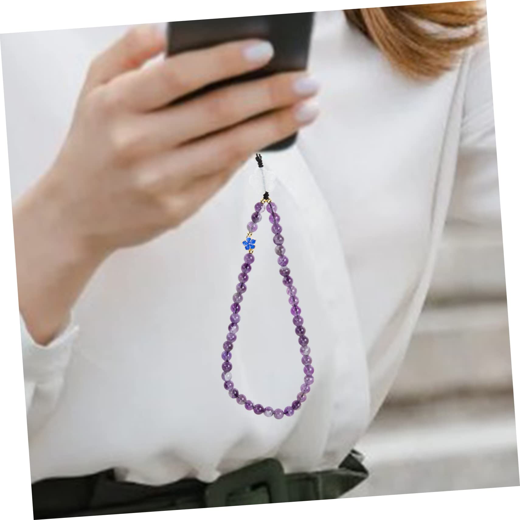 Hemobllo 3pièces Dragonne Perles Pour Téléphone Portable Chaîne De Poignet Élégante Et Pratique Pour Éviter Les Pertes Accessoire Polyvalent Pour Électroniques Id Et Caméras