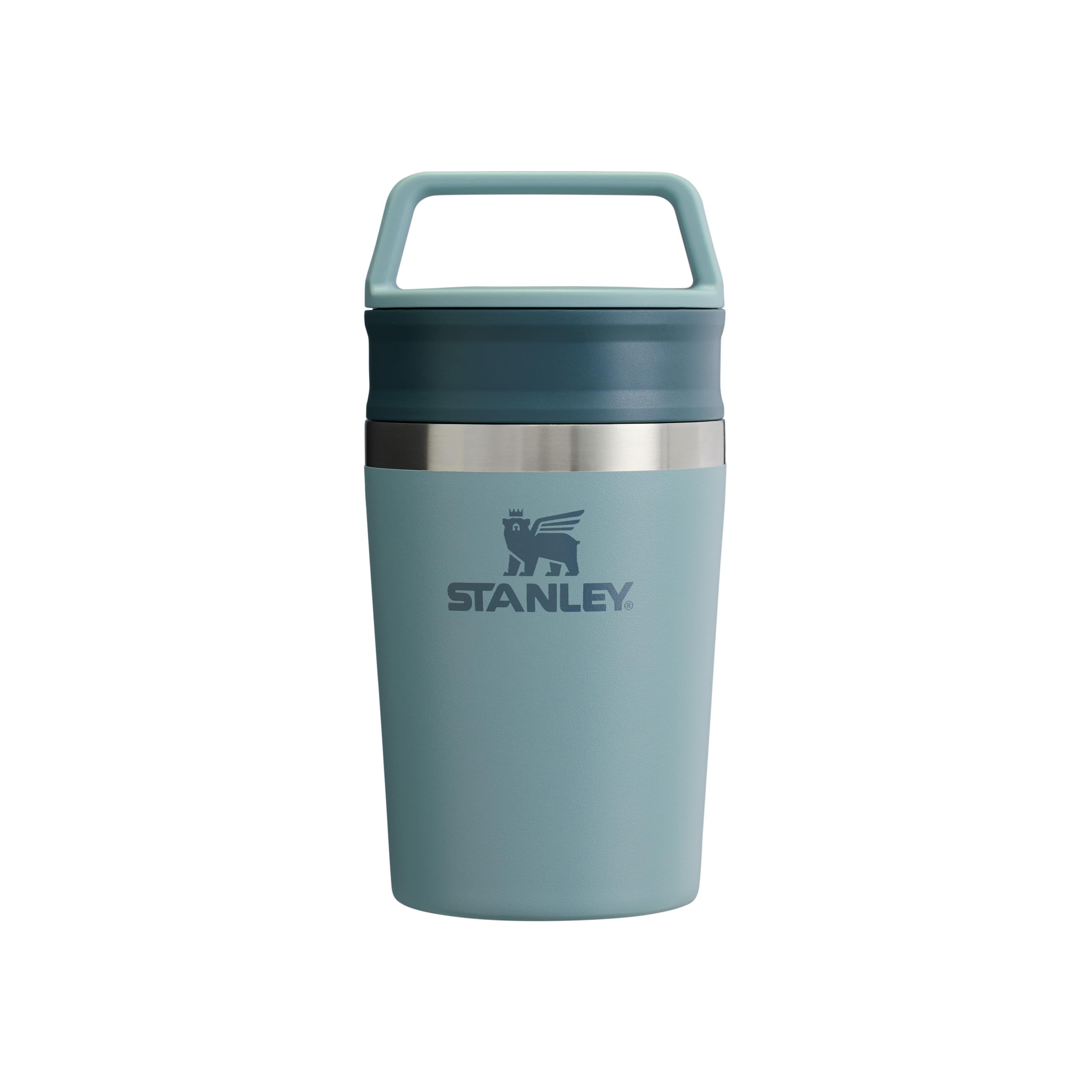 STANLEY 1913 Cafe to-Go Travel Mug 0.23L - Keeps 3 Hours Hot - 4 Hours Cold - Stainless Steel Thermal Mug - Dishwasher Safe - Easy-Carry Handle - Insulated Coffee Cup - Shale — image 1