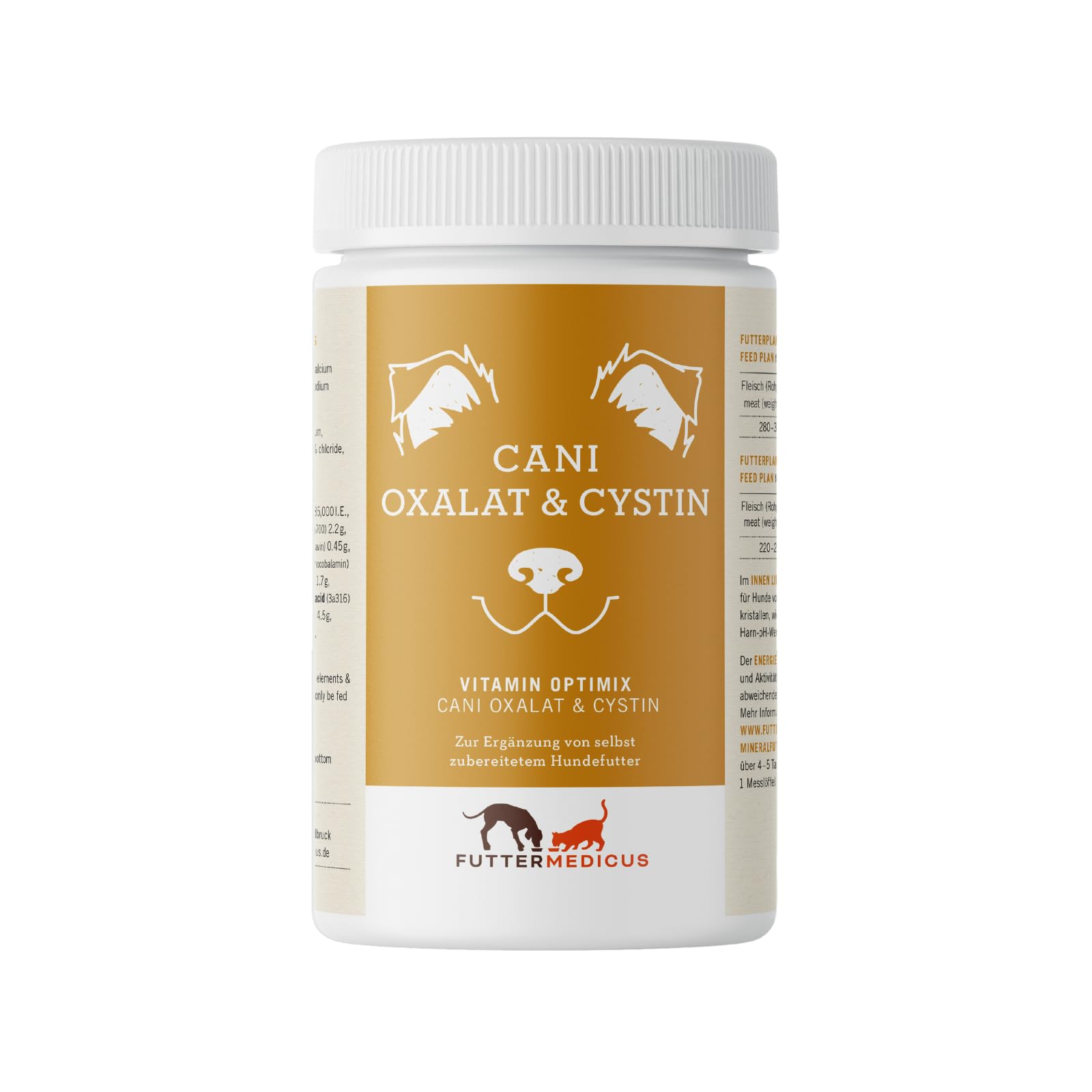 Cani Oxalat & Cystin | 500 g | Karma uzupełniająca dla psów | Do stosowania w gotowanych i częściowo surowych racjach BARF